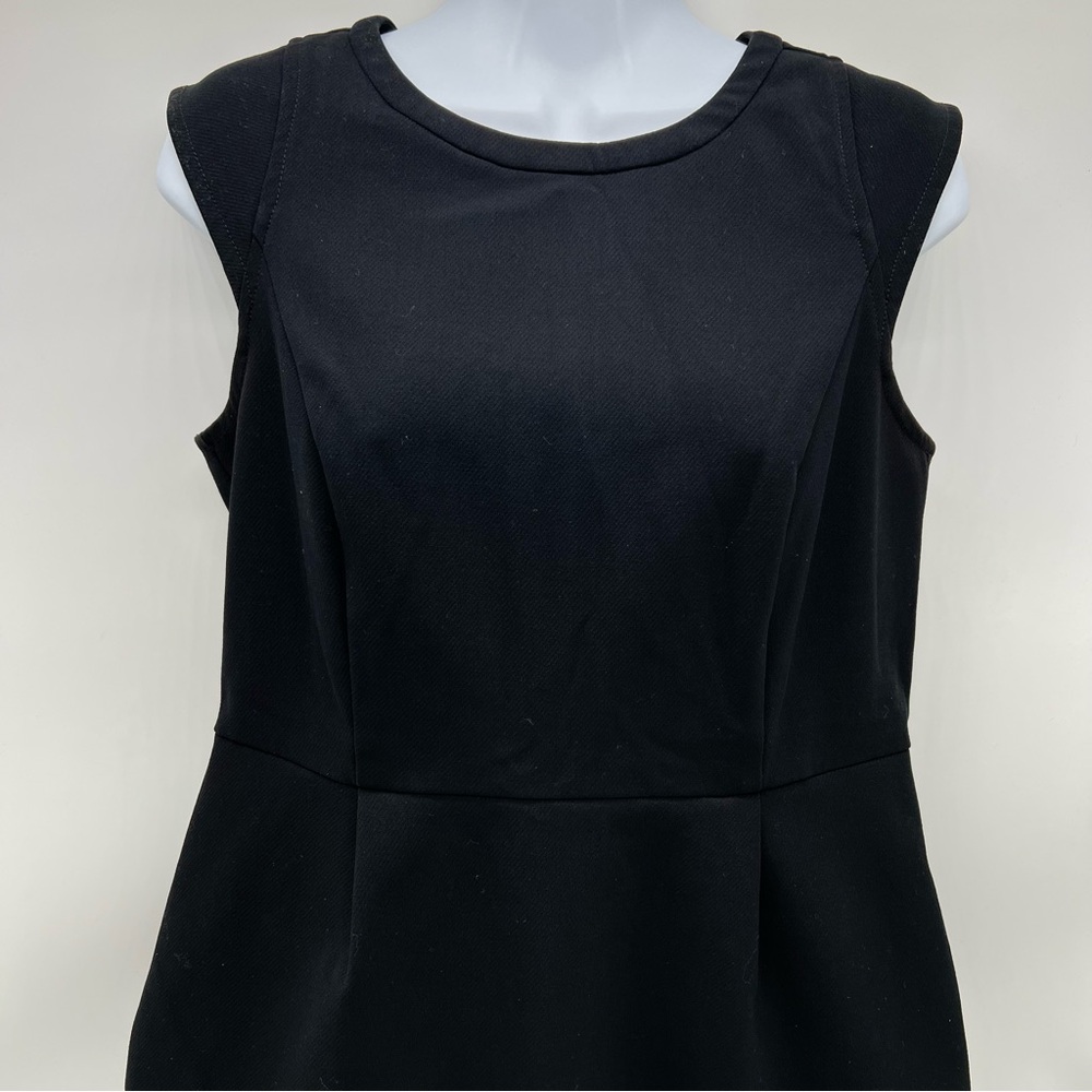 LOFT Black Sleeveless Sheath Mini Dress-Size 6P - Picture 2 of 8